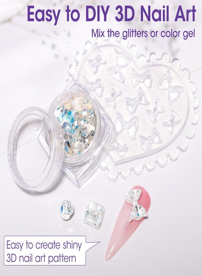 جيلين جل جيلين ثلاثي الأبعاد لتشكيل فن الأظافر، 30 غرام، لون أبيض لؤلؤي - معالج بالأشعة فوق البنفسجية، غير لزج، جل تشكيل ثلاثي الأبعاد للأظافر، سهل النحت، زهور ثلاثية الأبعاد لتزيين الأظافر - Image 5